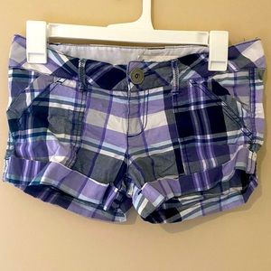 Purple Plaid Aeropostale Shorts - Size 3 / 4